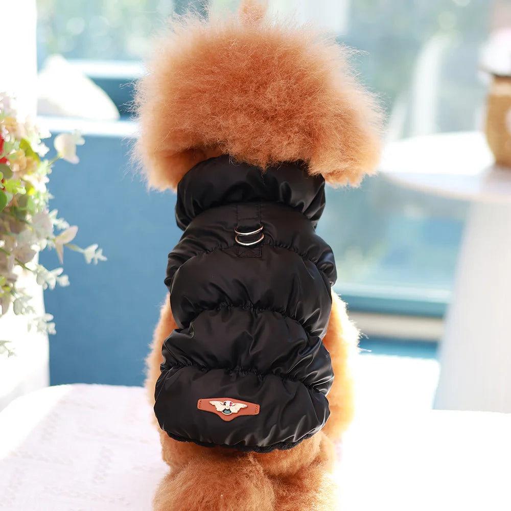 Soft Warm Dog Clothes Winter Padded Puppy Cat Coat Jacket For Small Medium Dogs Chihuahua French Bulldog Poodle Vest Pet Outfit