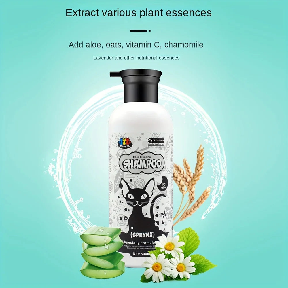 Shampooing chat contrôle huiles efficace