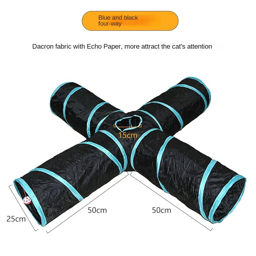 Tunnel chat pliable pour confort optimal