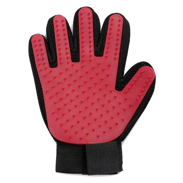 Gants toilettage poils animaux doux efficace