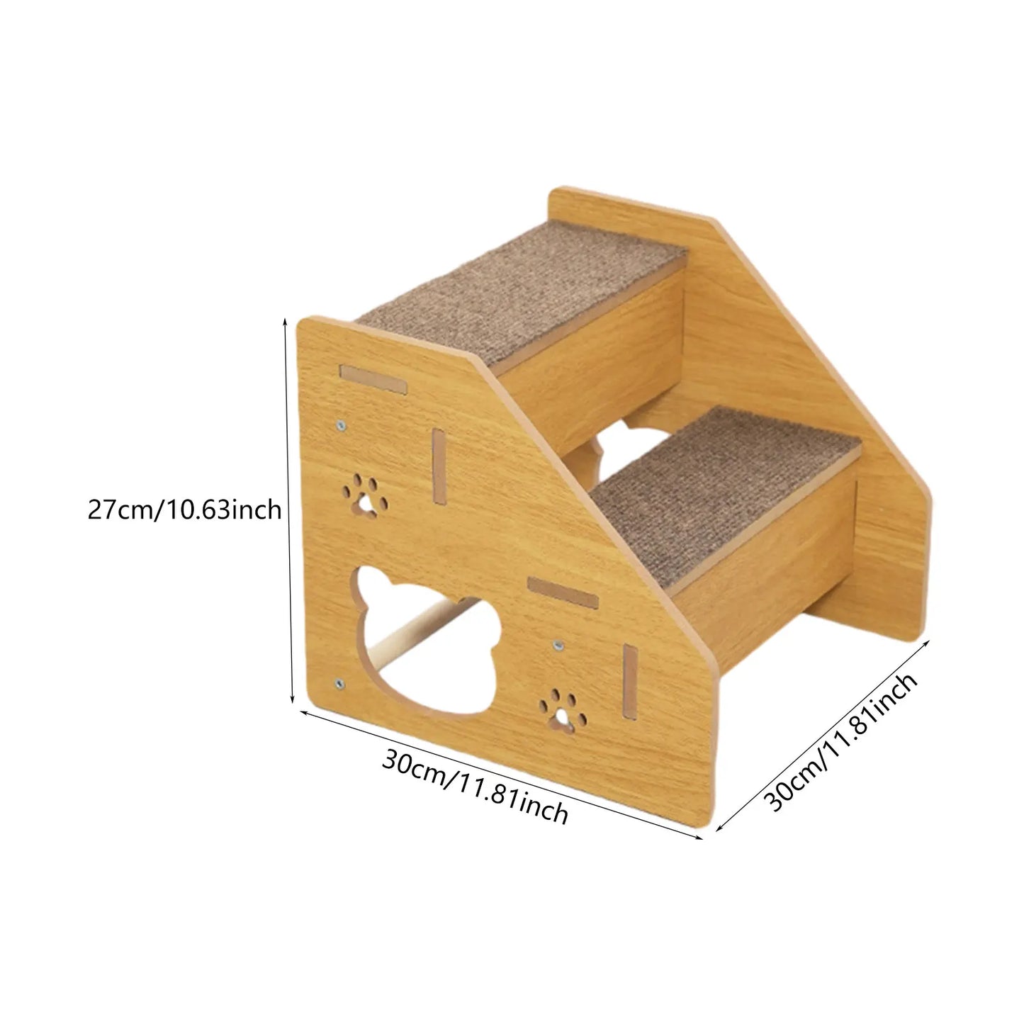 Pet Dog Stair Ladder Pet Steps with Anti Slip Carpet Surface Versatile Puppy Essential for Cars Kitten Small and Older Animals