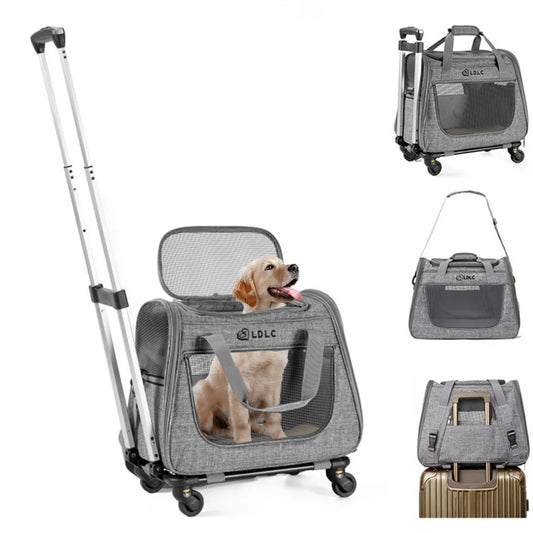 Extra Large Portable Pet Trolley Case Detachable Dog Trolley Case Large Foldable Pet Bag Cat Travel Carrier Bag