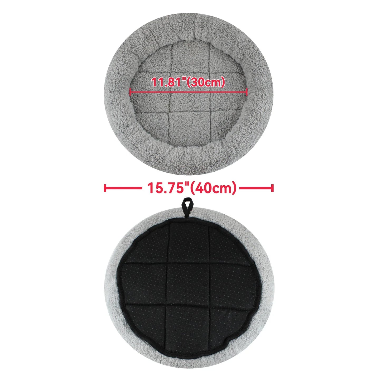 New Design Pet Bed for Cat Dog Curling Sleep Mat Anti-slip Cat Pad Dog Self-Warm Sofa in Grey Color