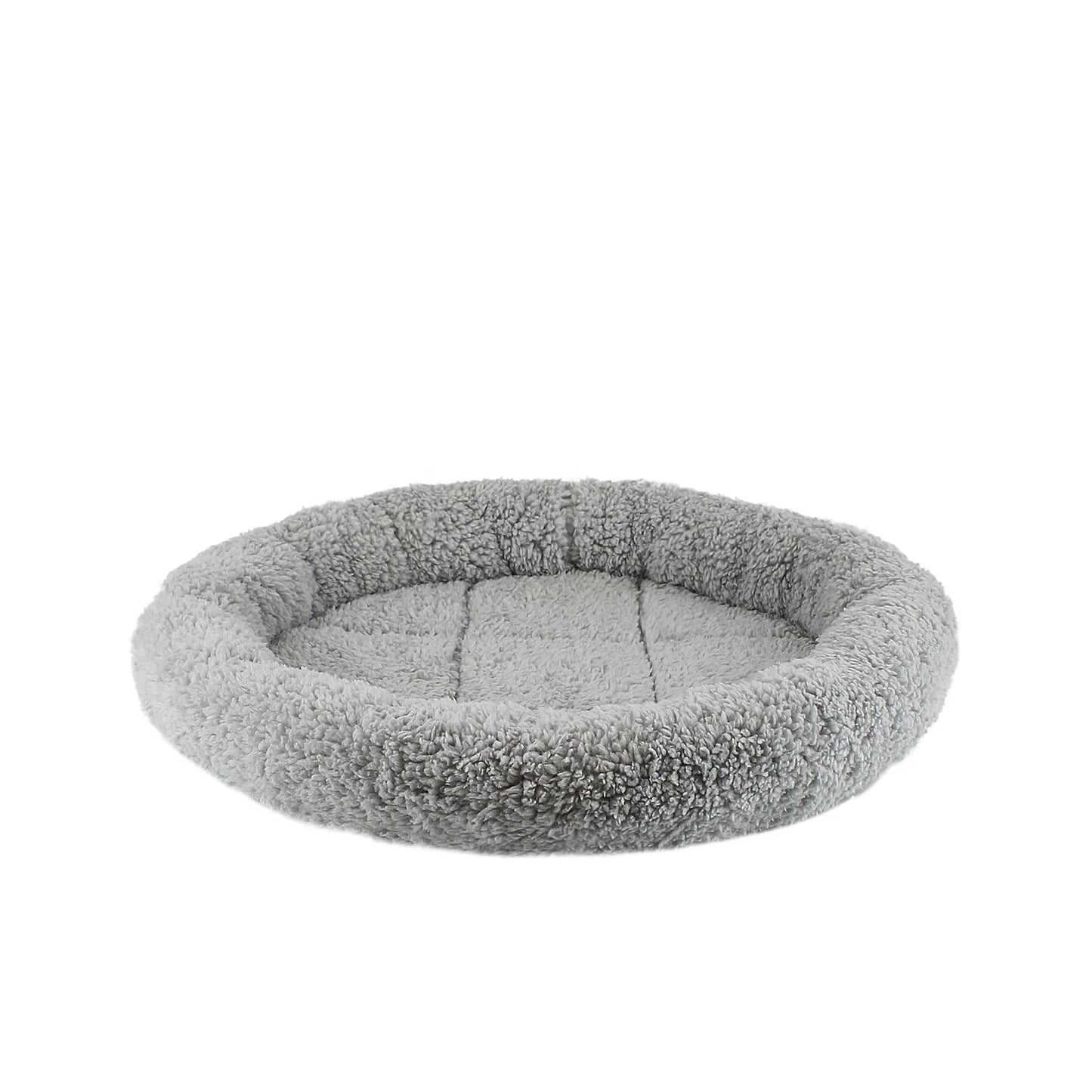 New Design Pet Bed for Cat Dog Curling Sleep Mat Anti-slip Cat Pad Dog Self-Warm Sofa in Grey Color