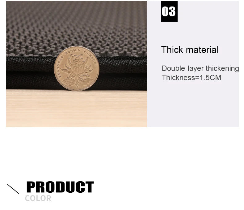 Waterproof Pet Cat Litter Mat Foldable EVA Double-Layer Cats Mat Bottom Non-slip Pet Litter Cat Mat Layer Pet Litter Catcher Mat