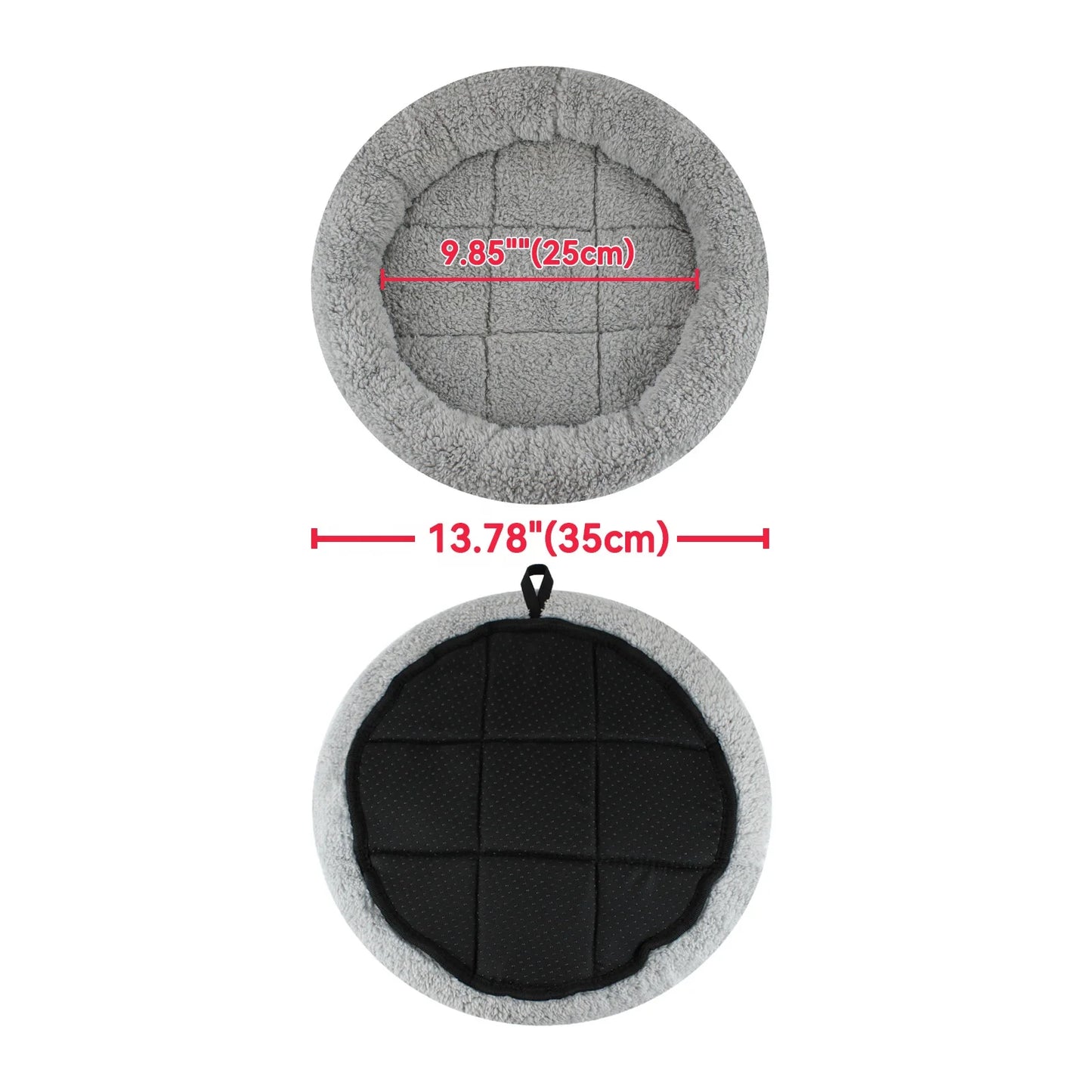 New Design Pet Bed for Cat Dog Curling Sleep Mat Anti-slip Cat Pad Dog Self-Warm Sofa in Grey Color
