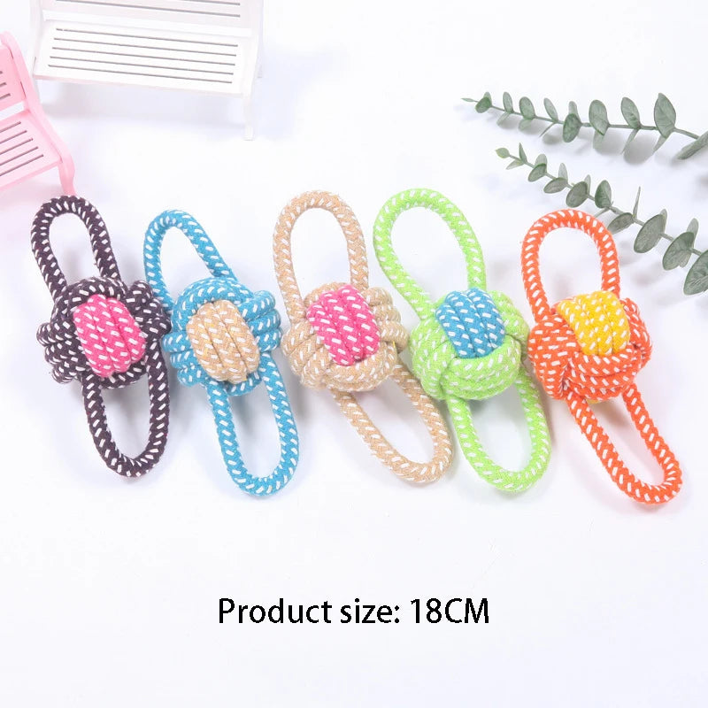 Pet Dog Toys for Large Small Dogs Toy Interactive Cotton Rope Mini Dog Toys Ball for Dogs Accessories Toothbrush Chew Puppy Toy