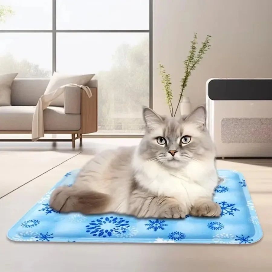 Summer Cooling Pet Water Bed Cushion Ice Pad Cat Sleeping Square Mat for Puppy Dogs Cats Pet Kennel Top Quality Cool Cold