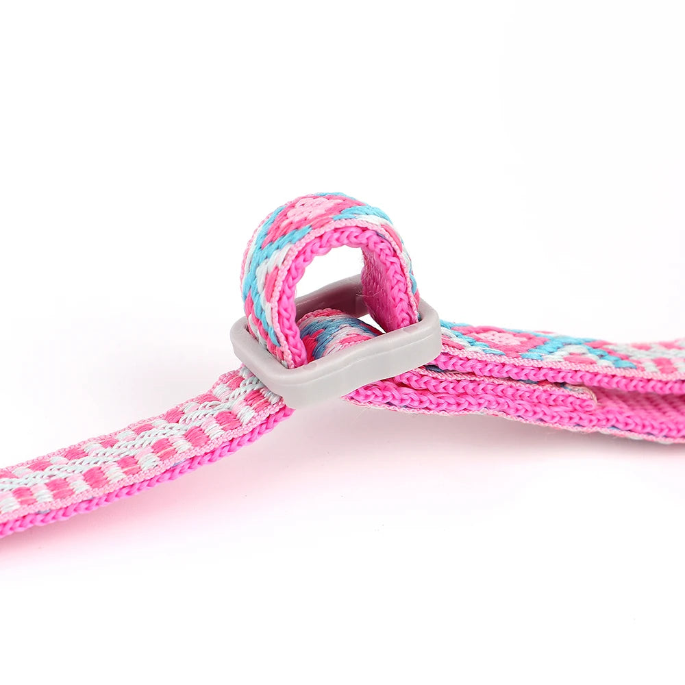Nylon Cat Harness Leash Set Adjustable Puppy Kitten Harnesses Vest With Bell Pet Walking Lead Rope For Small Dogs Cats Chihuahua