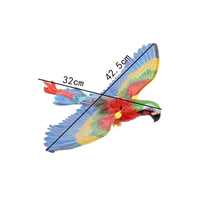 Electric Parrot Hanging Wire Circling Parrot Bird Cat Toy Funny Self-hey  Automatic Scratch Cat Stick Eagle Cat Interactive Toy