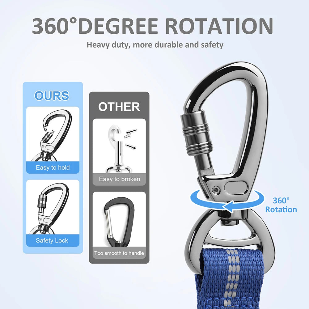Reflective Dog Leash Durable Nylon Dog Car Seat Belt Elastic Pet Training Lead Travel Car Safety Rope For Small Large Dogs Pug