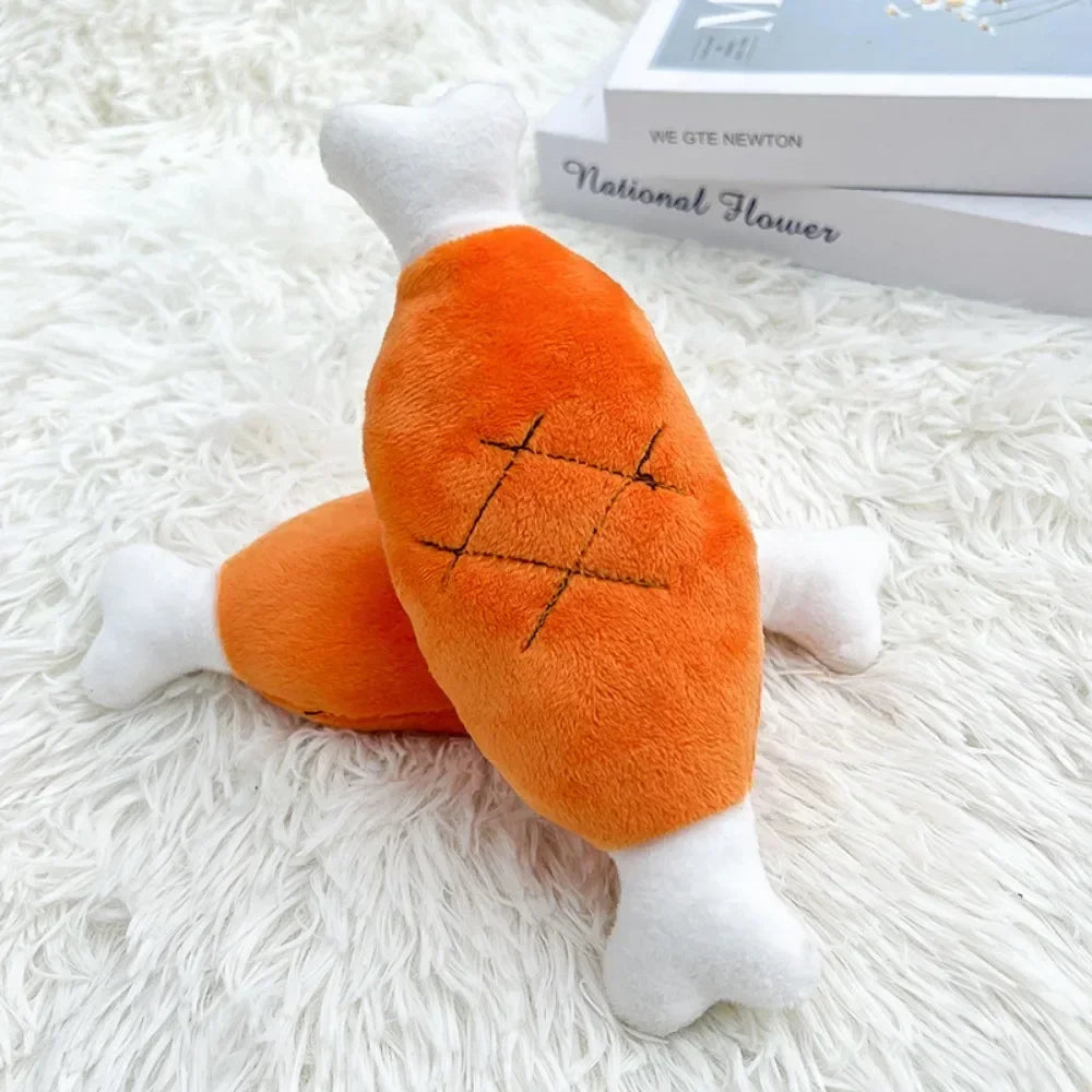 2pcs Puppy Plush Squeaky Toys for Small Medium Dogs Aggressive Chewers for Dog Cat Products Accessories  cane indistruttibili
