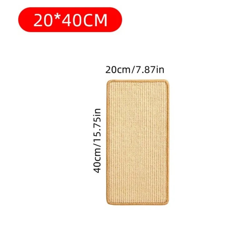 1pc Cat Scratcher Sisal Hemp Scratching Board Wall Scratching Pad Furniture Protective Scratching Post for Cat Paw Training