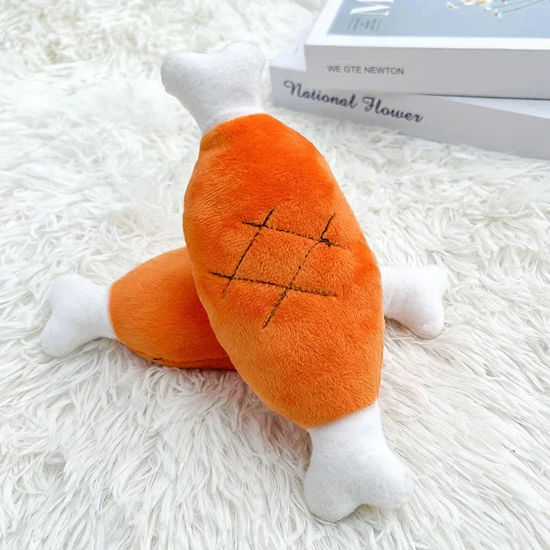 2pcs Puppy Plush Squeaky Toys for Small Medium Dogs Aggressive Chewers for Dog Cat Products Accessories  cane indistruttibili
