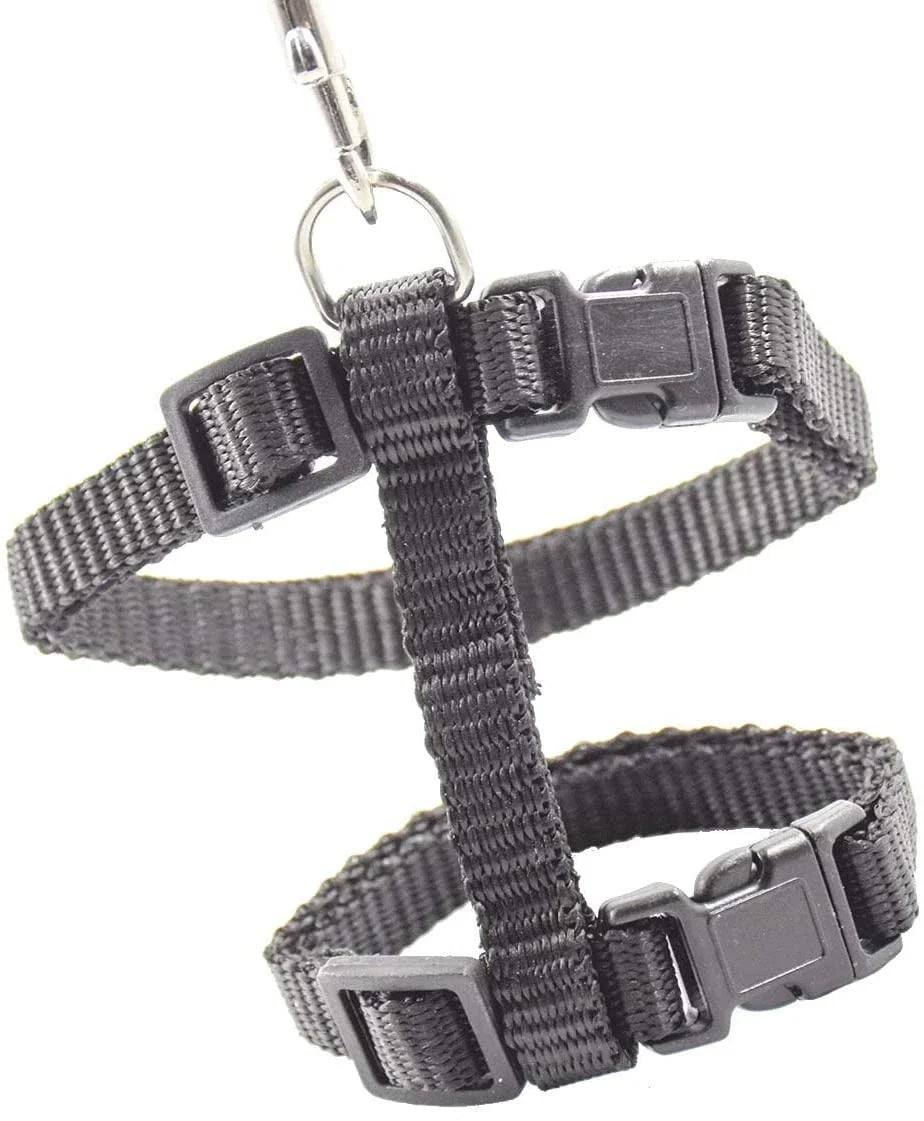 Kitten Cat Harness Leash Set Walking Escape Proof Adjustable Nylon Halter Collar Harness for Cats Puppy Rabbit Pet Accessories