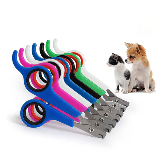Pet Nail Clippers for Dogs & Cats - Small/Medium Dog Specialized Scissors, Sharp Safe Blades, Comfort Grip,