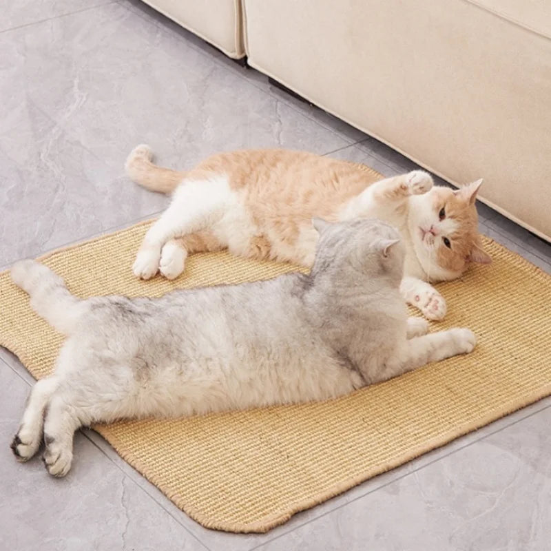 1pc Cat Scratcher Sisal Hemp Scratching Board Wall Scratching Pad Furniture Protective Scratching Post for Cat Paw Training