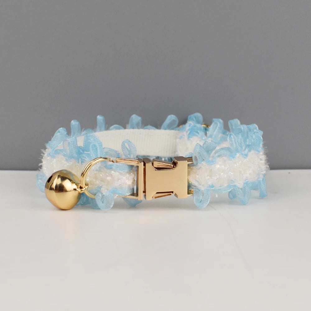 Collier de chat en dentelle réglable