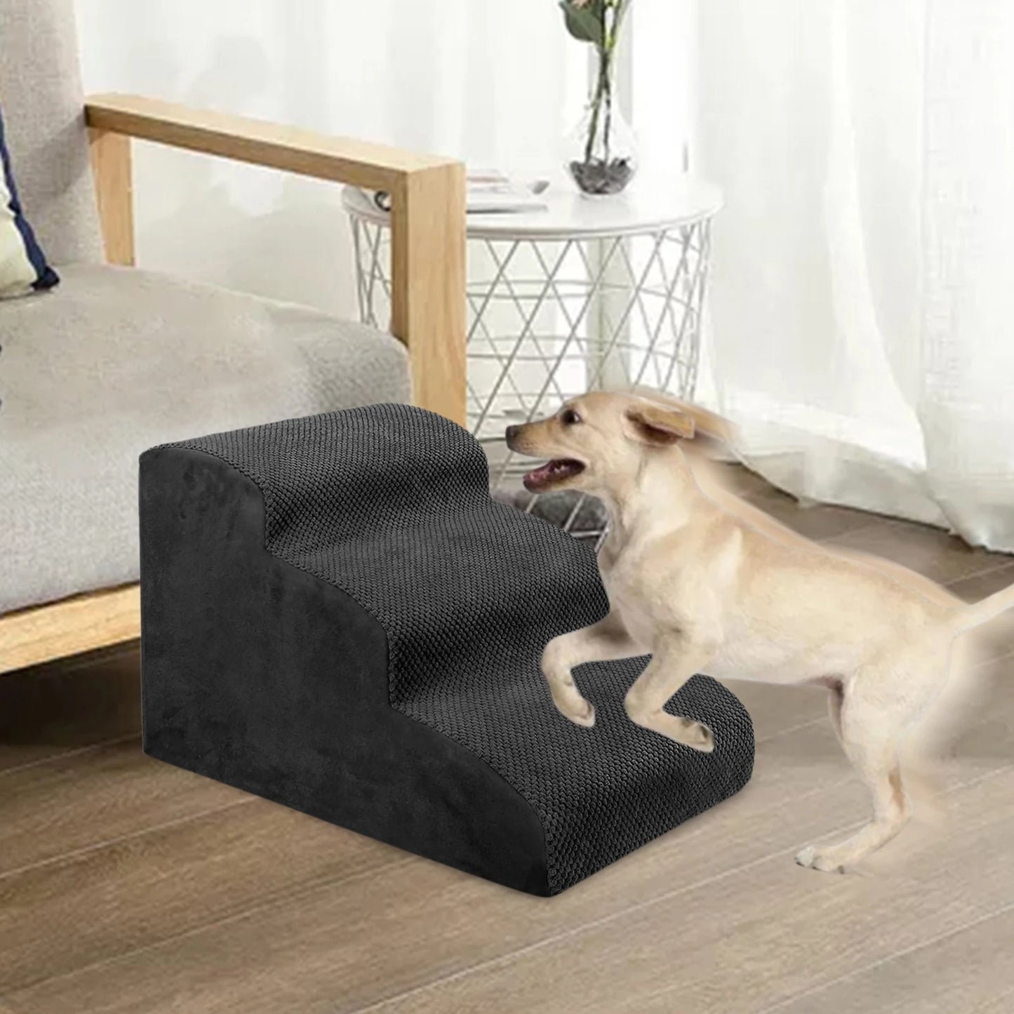 Cat Ramp Puppy Non Slip Bunny Pet Ladder Dog Stairs Steps Dog Ramp for Sofa Small Large Medium Dog Kitten Car Trucks Bed