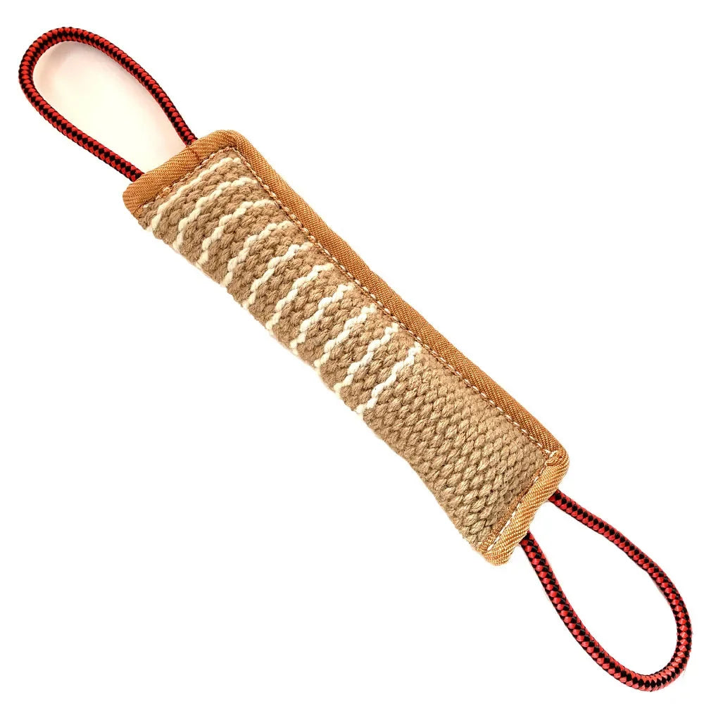 Interactive Pet Toys for Small and Large Dogs, Strong Handles, Jute Bite Pillow, Puppy Training Play Game, Durable Dog Tug Toy 2