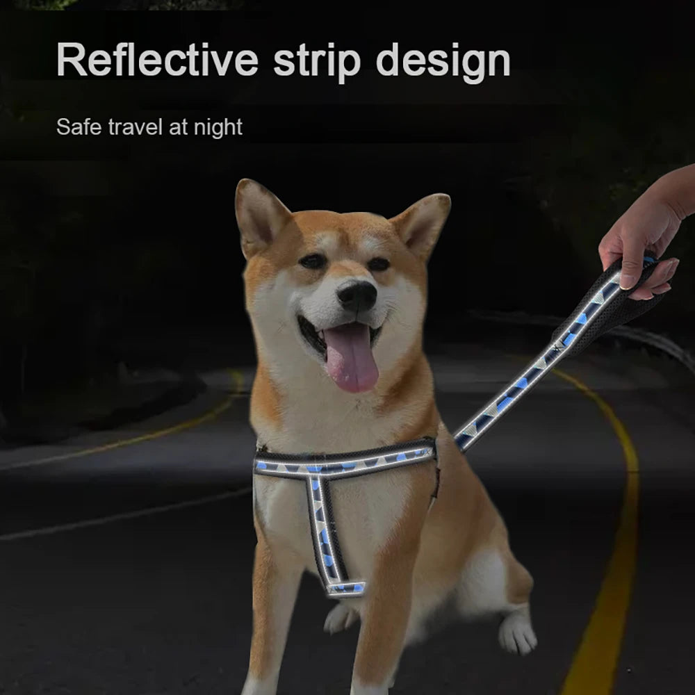 Dog Harness and Leash Set No Pull Reflective, Adjustable Padded Vest Harness for Small Medium Large Dogs, Easy Control Pet Walki