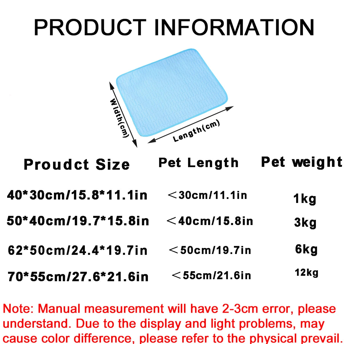 Ice Fabric Cat Bed Cooling Dog Summer Bed for Small Dog Mat Non-slip Cat Sleeping Mat Pet Mat for Dog Chihuahua French Bulldog