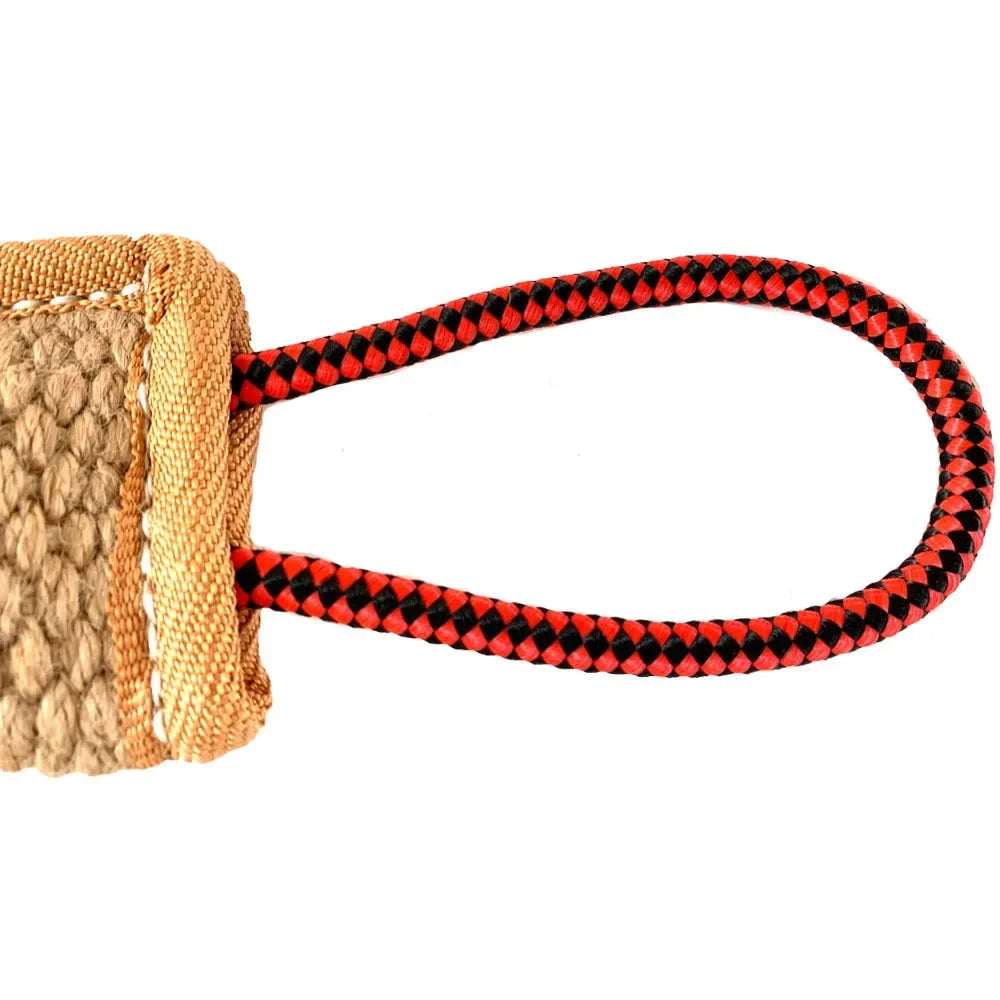 Interactive Pet Toys for Small and Large Dogs, Strong Handles, Jute Bite Pillow, Puppy Training Play Game, Durable Dog Tug Toy 2