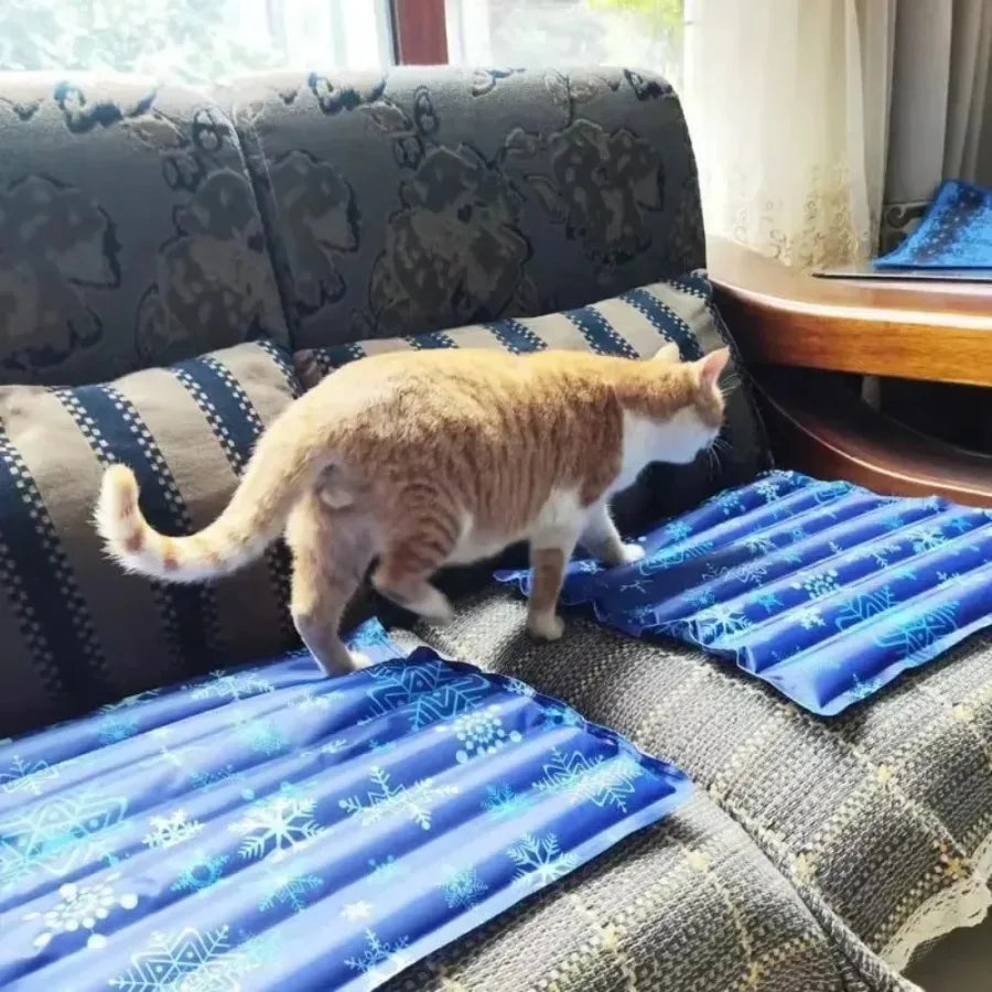 Summer Cooling Pet Water Bed Cushion Ice Pad Cat Sleeping Square Mat for Puppy Dogs Cats Pet Kennel Top Quality Cool Cold