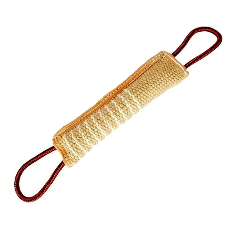 Interactive Pet Toys for Small and Large Dogs, Strong Handles, Jute Bite Pillow, Puppy Training Play Game, Durable Dog Tug Toy 2