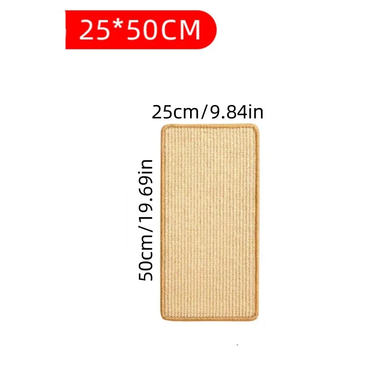 1pc Cat Scratcher Sisal Hemp Scratching Board Wall Scratching Pad Furniture Protective Scratching Post for Cat Paw Training