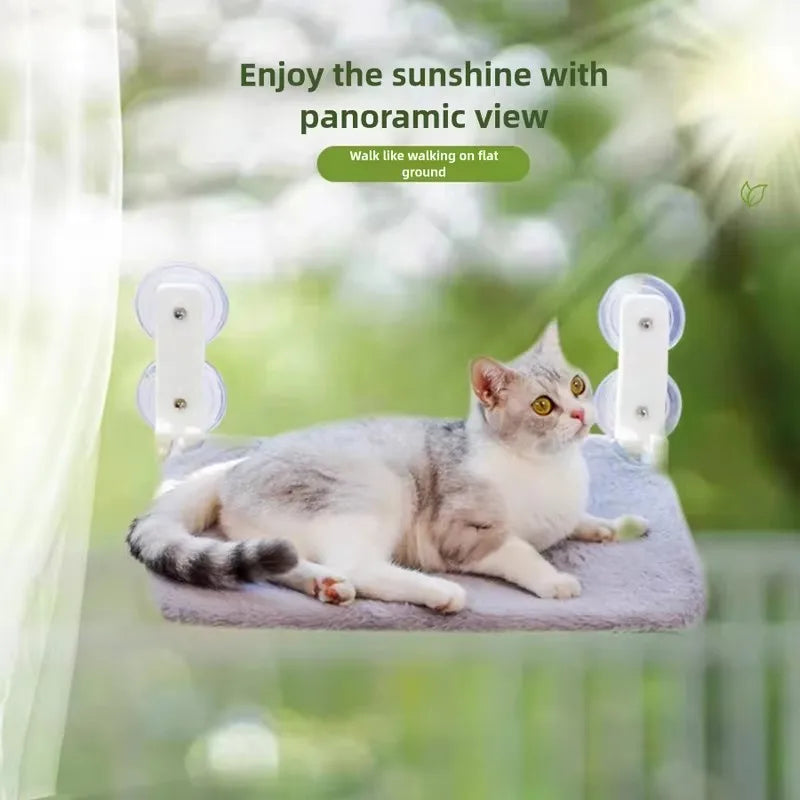 New Cat Hammock Suction Cup Foldable Hammock Suspended Cat Nest Cat Bed Balcony Window Glass Cat Hammock Cat House