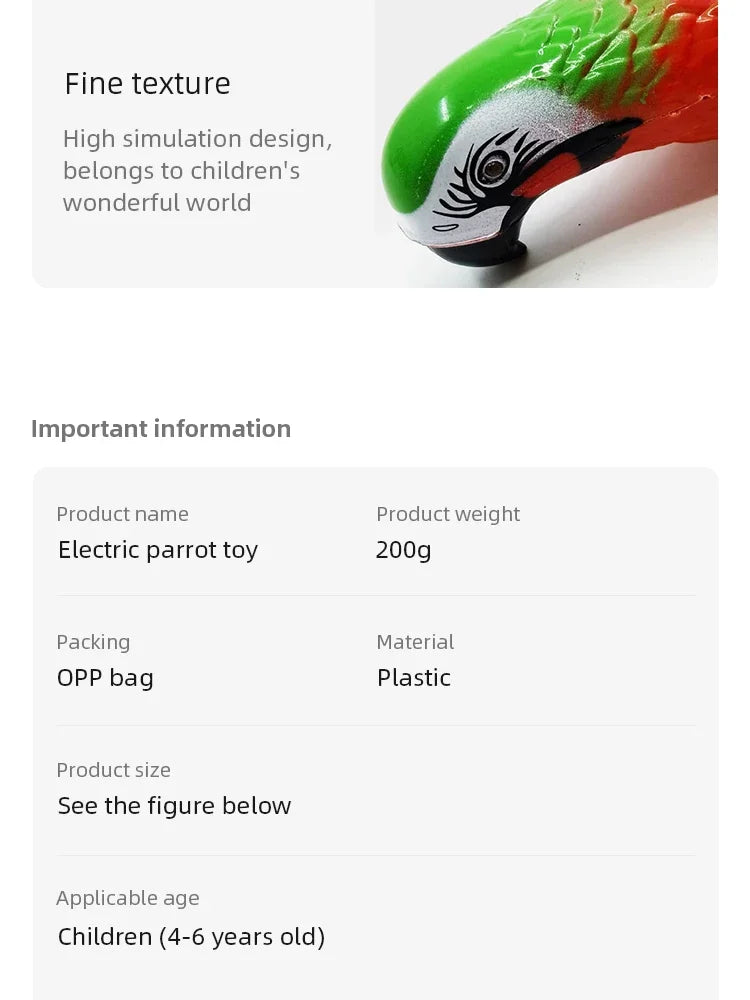 Electric Parrot Hanging Wire Circling Parrot Bird Cat Toy Funny Self-hey  Automatic Scratch Cat Stick Eagle Cat Interactive Toy