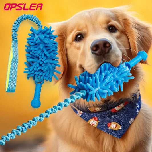 1pc Dog Toys Plush Dogs Chew Toy Cleaning Teeth Durable Training Interactive Home Outing Play Pet Supplies for Medium Large Dogs