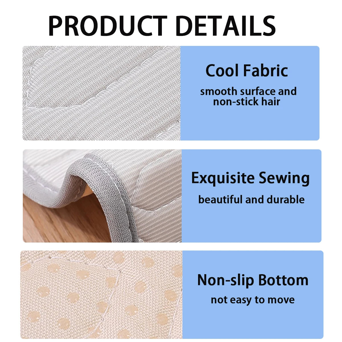 Ice Fabric Cat Bed Cooling Dog Summer Bed for Small Dog Mat Non-slip Cat Sleeping Mat Pet Mat for Dog Chihuahua French Bulldog