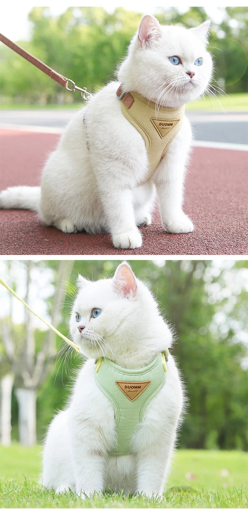 New pet leash anti-break free cat walking leash out pet chest strap adjustable cat leash