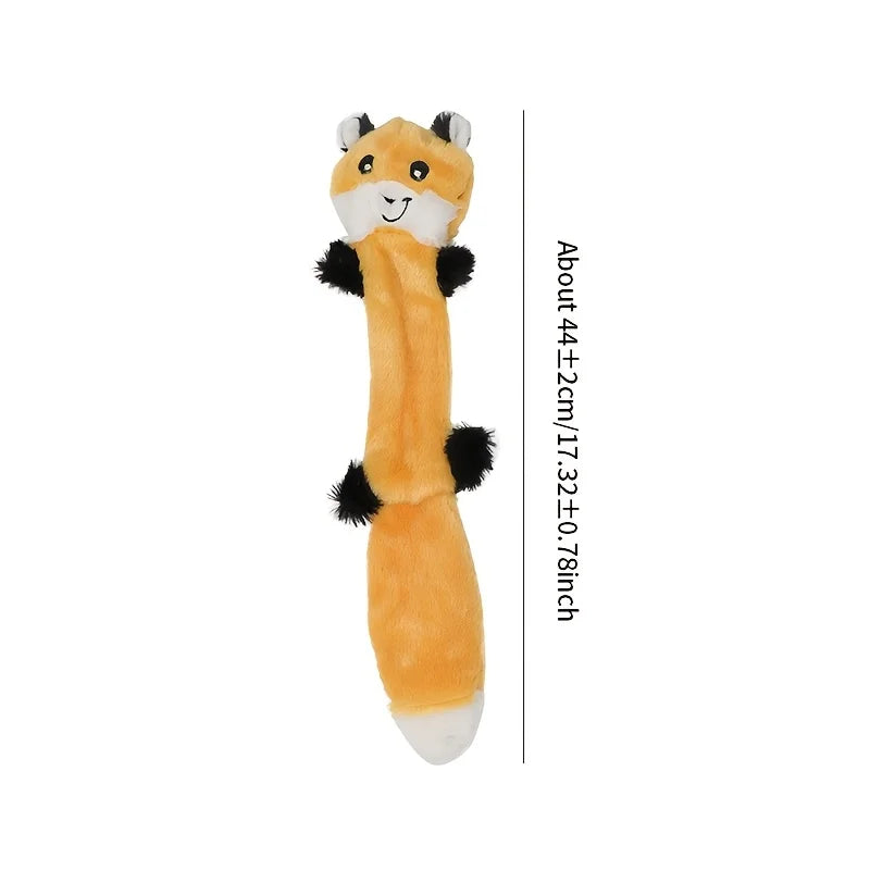 Plush Dog Chew Toys Set Interactive Dogs Toys for Dog Pet Teeth Cleaning Bite Resistance Durable Squirrel Raccoon Pet Supplies