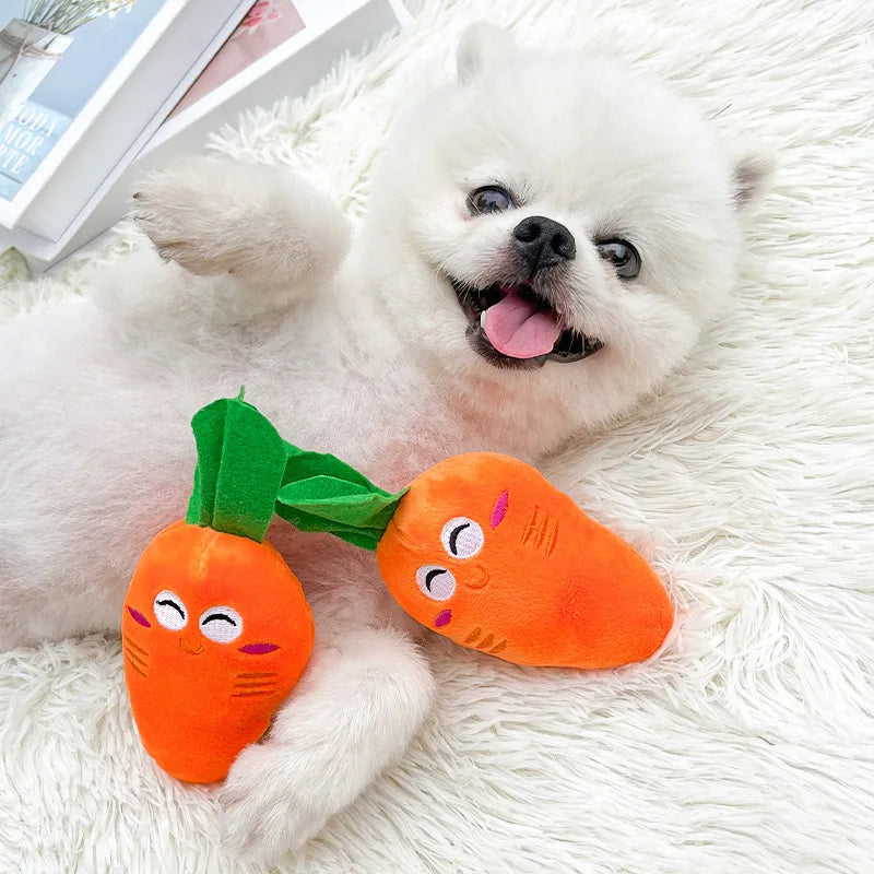 2pcs Puppy Plush Squeaky Toys for Small Medium Dogs Aggressive Chewers for Dog Cat Products Accessories  cane indistruttibili