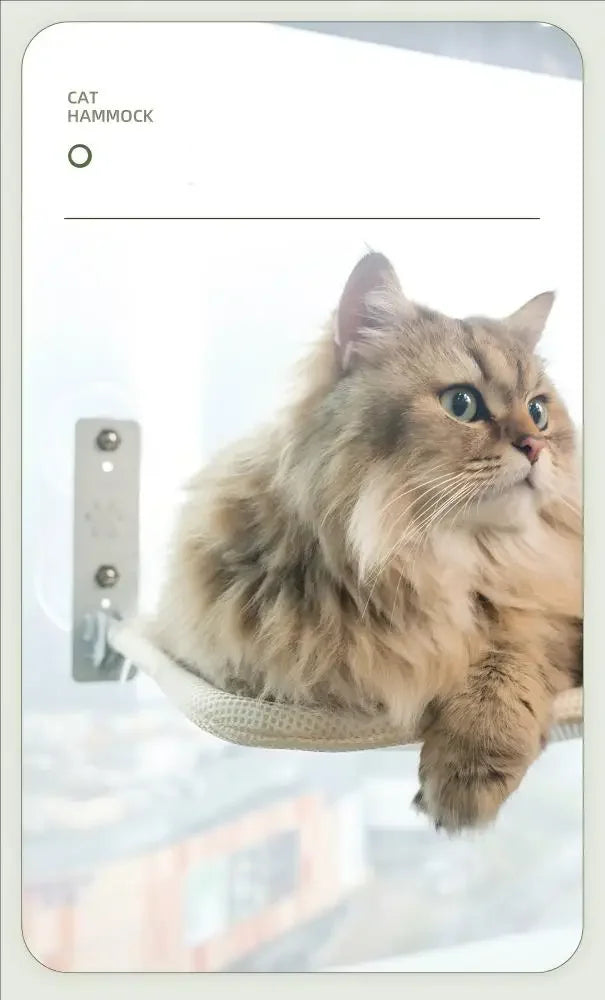 New Cat Hammock Suction Cup Foldable Hammock Suspended Cat Nest Cat Bed Balcony Window Glass Cat Hammock Cat House