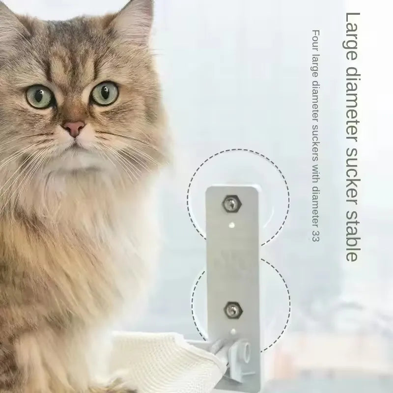 New Cat Hammock Suction Cup Foldable Hammock Suspended Cat Nest Cat Bed Balcony Window Glass Cat Hammock Cat House