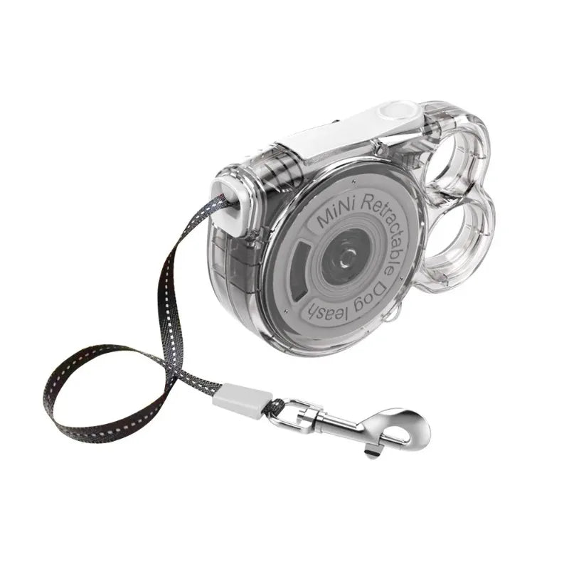 Automatic Retractable Small Dog Leash 3m Ultralight Portable Nylon with Locking Alloy Clip for Outdoor Jogging Hiking Travel