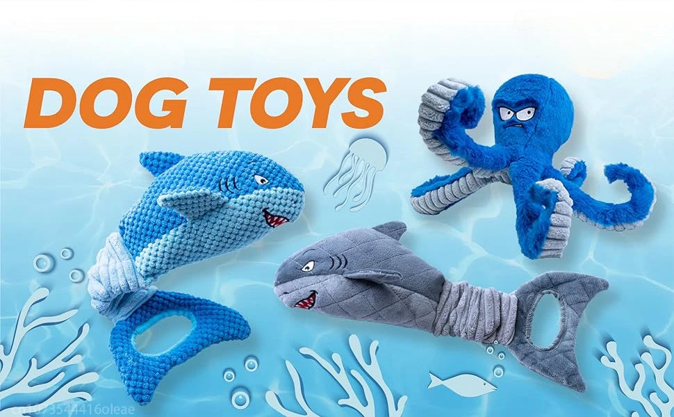Squeaky Dog Toys for Aggressive Chewers Small Mediym Large Dog Golden Toys to Keep Them Busy Interactive Puppy Toys Tug of War