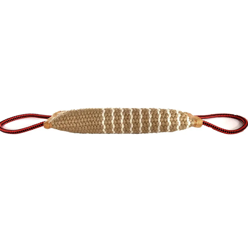 Interactive Pet Toys for Small and Large Dogs, Strong Handles, Jute Bite Pillow, Puppy Training Play Game, Durable Dog Tug Toy 2