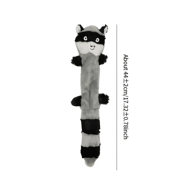 Plush Dog Chew Toys Set Interactive Dogs Toys for Dog Pet Teeth Cleaning Bite Resistance Durable Squirrel Raccoon Pet Supplies