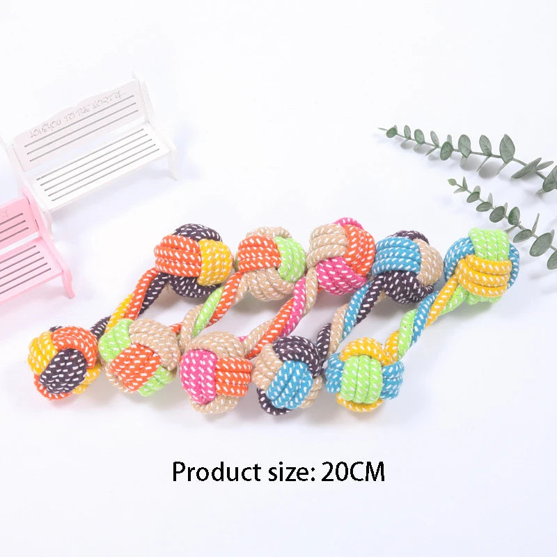Pet Dog Toys for Large Small Dogs Toy Interactive Cotton Rope Mini Dog Toys Ball for Dogs Accessories Toothbrush Chew Puppy Toy