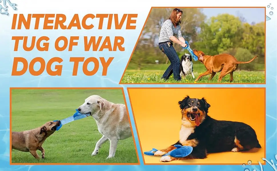 Squeaky Dog Toys for Aggressive Chewers Small Mediym Large Dog Golden Toys to Keep Them Busy Interactive Puppy Toys Tug of War