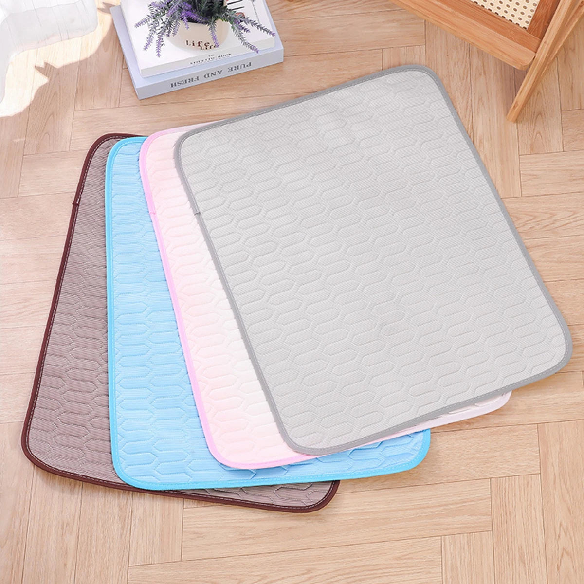 Ice Fabric Cat Bed Cooling Dog Summer Bed for Small Dog Mat Non-slip Cat Sleeping Mat Pet Mat for Dog Chihuahua French Bulldog