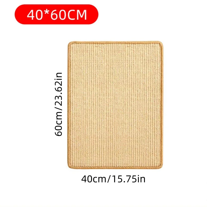 1pc Cat Scratcher Sisal Hemp Scratching Board Wall Scratching Pad Furniture Protective Scratching Post for Cat Paw Training